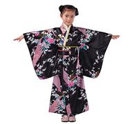 Ropa disfraz Kimono niñas de bebé niño tradicional niños trajes niñas vestido y falda Punto Mujer Midi Mujer Negra Corta
