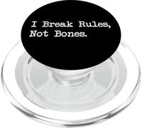 Ropa divertida con citas de patinadores que rompen reglas, no huesos PopSockets PopGrip para MagSafe