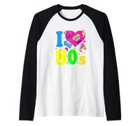 Ropa Divertida de los años 80 para Mujeres y Hombres de los años Ochenta Camiseta Manga Raglan