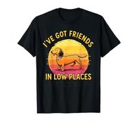Ropa Divertida de Perro Salchicha I've Got Friends in Low Places Camiseta