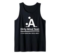 Ropa Divertida para Adultos Dirty Mind Test Camiseta sin Mangas