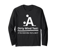 Ropa Divertida para Adultos Dirty Mind Test Manga Larga