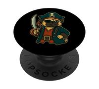 Ropa Divertida para Amantes de los Perros con gráficos Piratas PopSockets PopGrip Adhesivo
