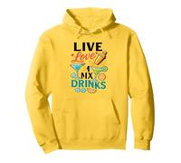 Ropa divertida para fiestas de verano de Mixology Live Love Mix Drinking Life Sudadera con Capucha
