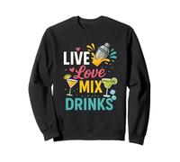 Ropa divertida para fiestas de verano, Love Mix, Drinking Life Sudadera
