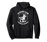 Ropa divertida para miembros fundadores del Jackass Club Sudadera con Capucha