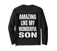 Ropa Divertida para Padres de Amazing Like My Wonderful Son Manga Larga