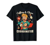 Ropa Divertida para Padres de Caffeine & Chaos Coordinator Camiseta