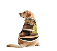 Ropa divertida para perros con estampado de botas de vaquera en granjas, chaleco lavable a máquina para perros medianos y grandes