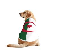 Ropa divertida para perros con estampado de la bandera de Argelia, chaleco lavable a máquina, para perros medianos y grandes
