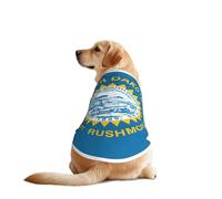Ropa divertida para perros con estampado de la bandera de Dakota del Sur, chaleco de camisa lavable a máquina para perros medianos y grandes
