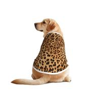 Ropa divertida para perros con estampado de leopardo, chaleco lavable a máquina para perros medianos y grandes
