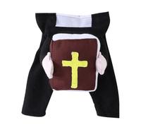 Ropa Divertida para Perros | Disfraz de Sacerdote para Mascotas, Lindo Traje para Halloween, Navidad, reuniones, Vacaciones, sesiones de Fotos, Eventos