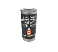 Ropa envejecida de jarabe de arce | Diseño divertido y único de jarabes Vaso térmico de acero inoxidable de doble pared