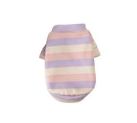 Ropa for Mascotas, Sudadera cálida de Dos Patas for otoño e Invierno con Forro Polar a Rayas for Perros pequeños, Gatitos y Cachorros.(Purple,XL)