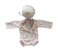 Ropa fotográfica de bebé Princesas Encaje Mono Cinta Cinta Cinta Media / Manga Larga Mameluco Recién Nacido Ducha Fiesta Decoración Posando Apoyos Infantil Sesión de Fotos Traje Encaje