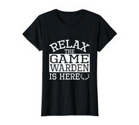 Ropa Game Warden - Divertido diseño de Grandes Guardianes Camiseta gráfica económica, Mujer, Negro, L