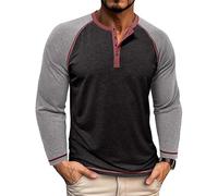 Ropa Gimnasio Hombre Compresión Entrenamiento Invierno Camisa Verde con Botones Camisetas Algodon Básicas Negro Henley Sueter Manga Larga Lisas Manga Larga M Camiseta Deportiva Hombre Negro M