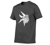Ropa Gimnasio Hombre Monst-er Hunt-er，Ajuste Holgado Camisetas Manga Corta Hombre，Ropa Deportiva de Cuello Redondo Informales(Dark Grey,L)