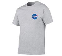 Ropa Gimnasio Hombre N.A.S.A，Camisetas Manga Corta Hombre de Cuello a La Caja，Moda Ligera Ropa Deportiva Hombre(Grey,M)