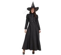 Ropa gótica medieval para mujer - Disfraz gótico renacentista - Disfraz de carnaval - Vestido con colgante gótico para Cosplay, Carnaval, Halloween