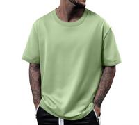Ropa Gym Hombre Camiseta Verde Marca Camisas Manga Corta Oferta Flash Slim Fit Militar Camisetas Manga Corta Hombre Verano T-Shirts Verde Militar L