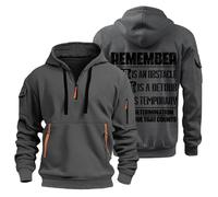 Ropa Hombre Invierno Gimnasio Hoodie M con Cremallera Oversize Sweatshirt Gris Oscuro Sudadera con Capucha Deportivas Moto Jersey Hombre Invierno Trabajo con Capucha Sudadera Pray Gris Oscuro M