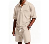 Ropa Hombre, Polos Manga Corta y Pantalones Cortos, Sportivi Mare Ropa Gimnasio, Lavoro Leggero Conjunto, Elegante Estate Chandal Hombre Completo Verano, L