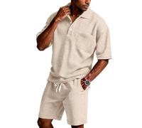 Ropa Hombre Verano, Chandal Conjunto Cortos Vestir Completo Chandal Completo, Verano Moda Divertido Chándal Deportivo Algodon Roupa Traje Ibicenca Conjunto Deportivo Hombre, S