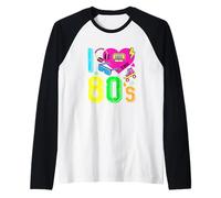 Ropa I Love The 80s para Mujer de los Ochenta y Ochenta Camiseta Manga Raglan