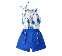 Ropa Infantil para niñas,Bonito Traje Deportivo Camiseta niña con Pantalones Cortos Casual Conjunto de 2 Piezas Verano Deportiva Informal Moda Dulce y a la bebé