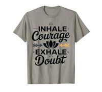 Ropa Inspirada en el Yoga Inhale Courage Exhale Doubt Camiseta