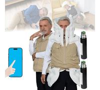 Ropa Inteligente anticaída para Ancianos Chaleco con airbag Inteligente para epilépticos o Ciegos, protección Todo Incluido de 270 °, Ropa con Chaleco de airbag App