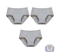 Ropa interior a prueba de fugas for mujer, bragas a prueba de fugas for mujeres mayores de 60 años, bragas cómodas y lavables de cintura alta.(3xGray,5XL)
