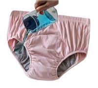 Ropa Interior A Prueba De Fugas Incontinencia Bragas For El Cuidado Posquirúrgico 100% Algodón Suave For Mujeres Mayores Calzoncillos Adultos Pañales De Tela (Color : Pink, Size : L/Large)