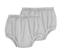 Ropa interior a prueba de fugas para adultos para incontinencia, lavable y reutilizable de bajo ruido, cubierta de pañales de plástico de tela ultra fina gris, unisex, 2 unidades (XL, gris)