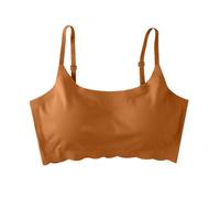 Ropa interior casual de gran tamaño sujetador soporte anti-caídas deporte elástico apoyo garganta entrenamiento push-up clásico sujetador transpirable cómodo diario lencería sin espalda, café, XL