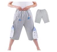 Ropa interior con bolsa de orina, pantalones cortos con bolsa for pierna con catéter, pantalones con bolsa for orina, pantalones con soporte for bolsa de orina con bolsillos dobles con cremallera(XL)