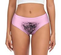 Ropa Interior con Estampados de triángulos ingeniosos: Braguitas Divertidas con Estampado gráfico para Uso Diario y originalidad.