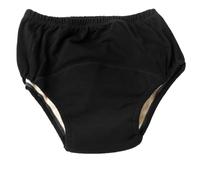Ropa Interior De Algodón For Incontinencia, Calzoncillos Bragas Suaves A Prueba Fugas For Ancianos Hombres Y Mujeres For Período Pañales De Tela Reutilizables For Adultos (Color : Black, Size : XXL/