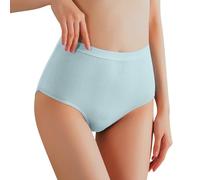Ropa interior de algodón para mujer, bragas para mujer, tallas grandes, tanga sin costuras, cintura alta, cómoda, transpirable, invisible, color sólido