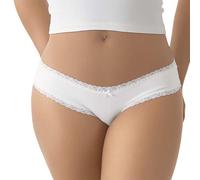 Ropa Interior de algodón Tanga Bragas Triangulares Encaje con bajo para Comodidad Elegante Diario Elegancia Vientre Camino Calzoncillos Damas