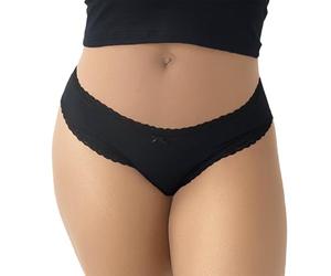 Ropa Interior de algodón Tanga Bragas Triangulares Encaje con bajo para Comodidad Elegante Diario Elegancia Vientre Camino Calzoncillos Damas