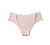 Ropa interior de cintura alta para mujer, transpirable, invisible, para regalos de vida diaria, beige, S