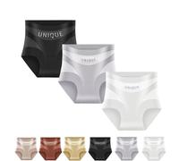 Ropa Interior de Cintura Alta, Que controla la Barriga y da Forma; Bragas Moldeadoras cómodas y sin Costuras de Seda Helada para Mujer.(3pcs C,M)