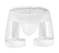 Ropa Interior de Encaje con Ligas y Bragas para Usar Color Negro básico