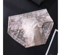 Ropa interior de encaje para hombre, bragas de seda de hielo delgadas con bolsillo 3D sin costuras, transpirable, alta elasticidad, color sólido, pantalones de tanga de color sólido para lencería