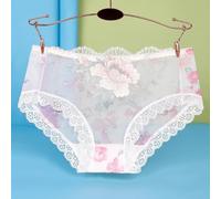 Ropa interior de encaje sin costuras para mujer, calzoncillos transpirables para uso diario con diseño de ajuste cómodo para estilos de vida activos y uso diario (XXXL blanco)