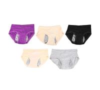 Ropa Interior de época para Mujeres Bragas Menstruales Algodón de Algodón Fácil de Limpiar Breve, a Prueba de Fugas, Cintura Media (Tamaño uniforme)