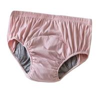 Ropa Interior De Incontinencia For Mujeres Mayores 100% Algodón Bragas A Prueba De Fugas For Adultos Bragas A Prueba De Fugas Pañales De Tela (Color : Pink, Size : XXL/XX-Large)